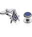 Silvertone Masonic Formal Set - Links & Studs