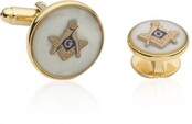 Mother Of Pearl Masonic Tuxedo Cufflinks And Studs Mother Of Pearl Masonic Tuxedo Cufflinks And Studs