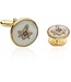 Mother Of Pearl Masonic Tuxedo Cufflinks And Studs