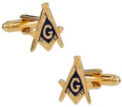 Gold Masonic Cufflinks