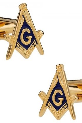 Gold Masonic Cufflinks