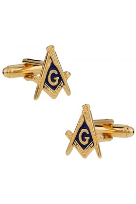 Gold Masonic Cufflinks