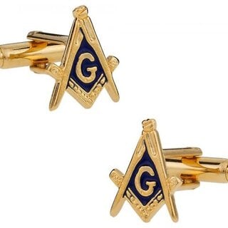 Gold Masonic Cufflinks