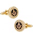 Masonic Cufflinks - Gold/Crystal