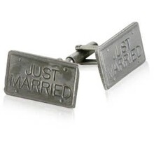 Just Married cufflinks