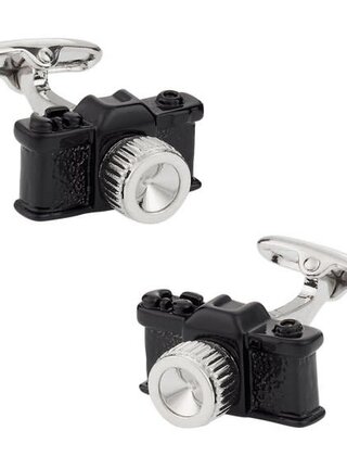 Black Camera Cufflinks