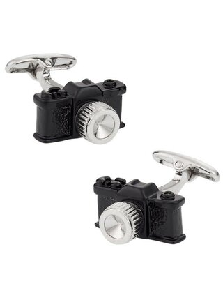 Black Camera Cufflinks