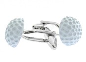 White Golf Ball Cufflinks White Golf Ball Cufflinks