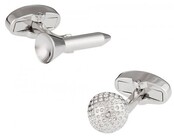 Golf Ball And Tee Cufflinks Golf Ball And Tee Cufflinks