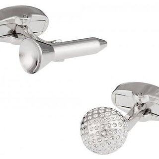 Golf Ball And Tee Cufflinks