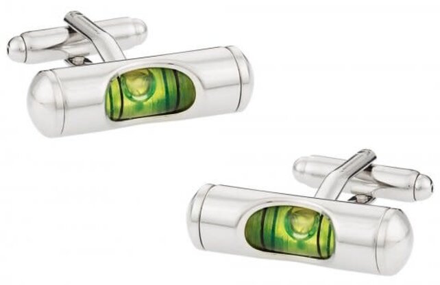 Liquid Level Carpenter Cufflinks Liquid Level Carpenter Cufflinks