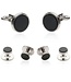 Onyx Silver Tuxedo Cufflinks & Studs For Men