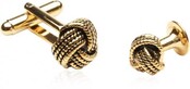 Gold Knot Formal Set Of Cufflinks Studs