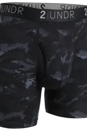 2UNDR SWING SHIFT Boxer Brief - Black Storm