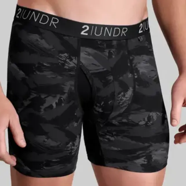 2UNDR SWING SHIFT Boxer Brief - Black Storm
