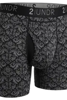 2UNDR SWING SHIFT Boxer Brief - Rococo Black