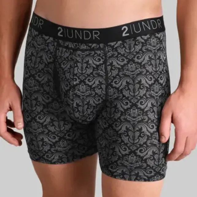 2UNDR SWING SHIFT Boxer Brief - Rococo Black