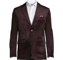 Soul Of London Notch Lapel Sport Coat - Wine