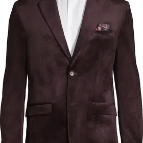 Soul Of London Notch Lapel Sport Coat - Wine