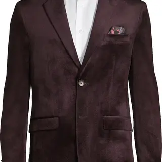 Soul Of London Notch Lapel Sport Coat - Wine