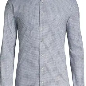 Horst Patterned Soft Dress Shirt - Black