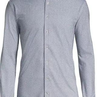 Horst Patterned Soft Dress Shirt - Black