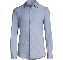 Horst Patterned Soft Dress Shirt - Beige