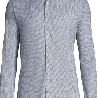 Horst Patterned Soft Dress Shirt - Brown