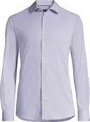 Horst Patterned Soft Dress Shirt - Burgundy