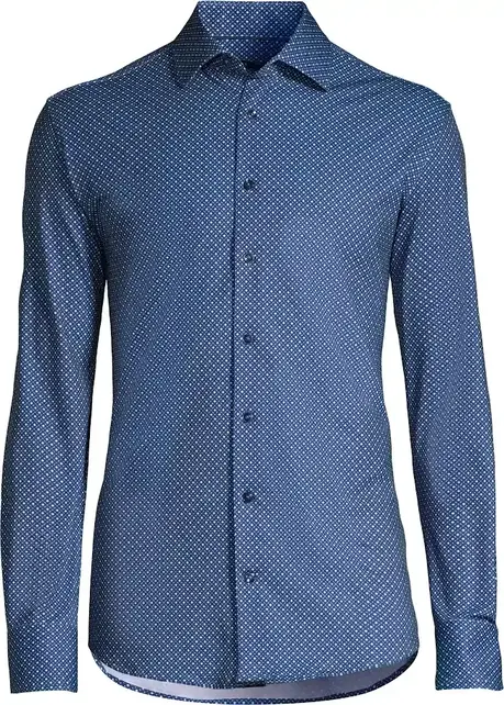Horst Patterned Soft Dress Shirt - Navy Horst Patterned Soft Dress Shirt - Navy