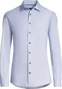 Horst Patterned Soft Dress Shirt - Light Blue