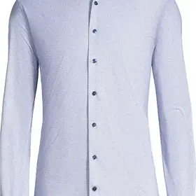 Horst Patterned Soft Dress Shirt - Light Blue
