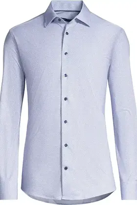 Horst Patterned Soft Dress Shirt - Light Blue