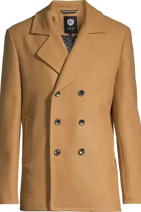Horst Wool Blend Peacoat - Camel