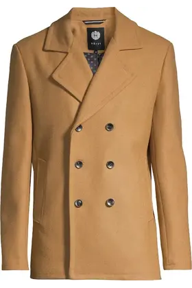 Horst Wool Blend Peacoat - Camel