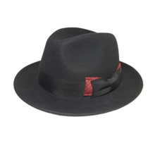 Magill Red Carpet Woolfelt Fedora - Black/Red