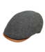 Magill Prime Duckbill Paperboy Hat W/Leather Trim - Grey
