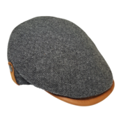 Magill Prime Duckbill Paperboy Hat W/Leather Trim - Grey