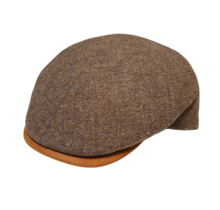 Magill Prime Duckbill Paperboy Hat W/Leather Trim - Tan