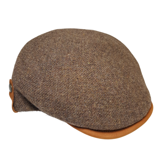 Magill Prime Duckbill Paperboy Hat W/Leather Trim - Tan Magill Prime Duckbill Paperboy Hat W/Leather Trim - Tan