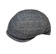 Magill Victor Duckbill Paperboy Hat - Grey Herringbone