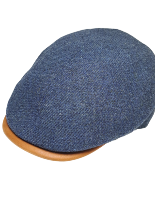 Magill Prime Duckbill Paperboy Hat W/Leather Trim  - Navy