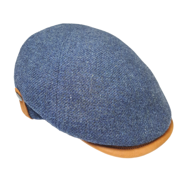 Magill Prime Duckbill Paperboy Hat W/Leather Trim  - Navy