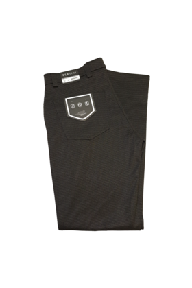 Bertini Criss Cross Weave Five Pocket Pants - Charcoal Mix