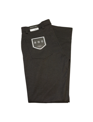 Bertini Criss Cross Weave Five Pocket Pants - Charcoal Mix