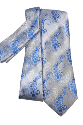 Barcelona Tie & Pocket Square - 2747