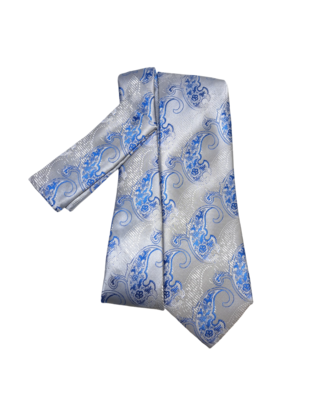 Barcelona Tie & Pocket Square - 2747