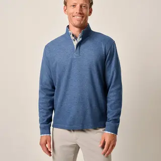 Johnnie-O - Banyan Henley Pullover - Ocean