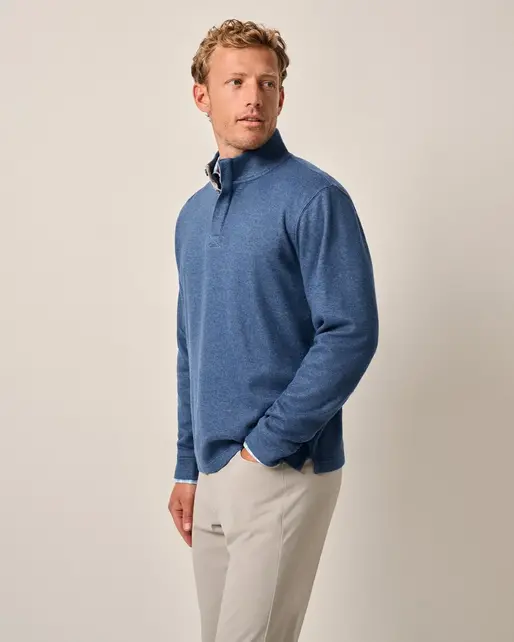 Johnnie-O - Banyan Henley Pullover - Ocean