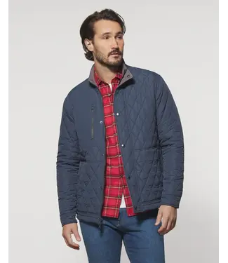 Johnnie-O Johnnie-O - Juno Quilted Snap Jacket - Navy